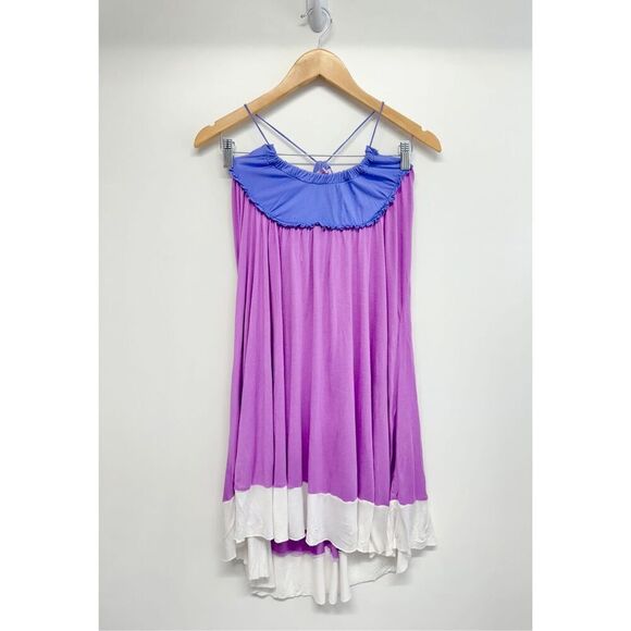 Calypso Mini Dress Size Extra Small Spaghetti‎ Strap Lilac Sleeveless Stretchy - Picture 8 of 8
